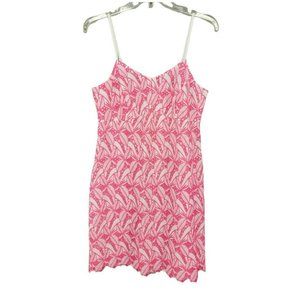 Crown Ivy Sundress Pink Slip Dress 8 Eyelet Lace